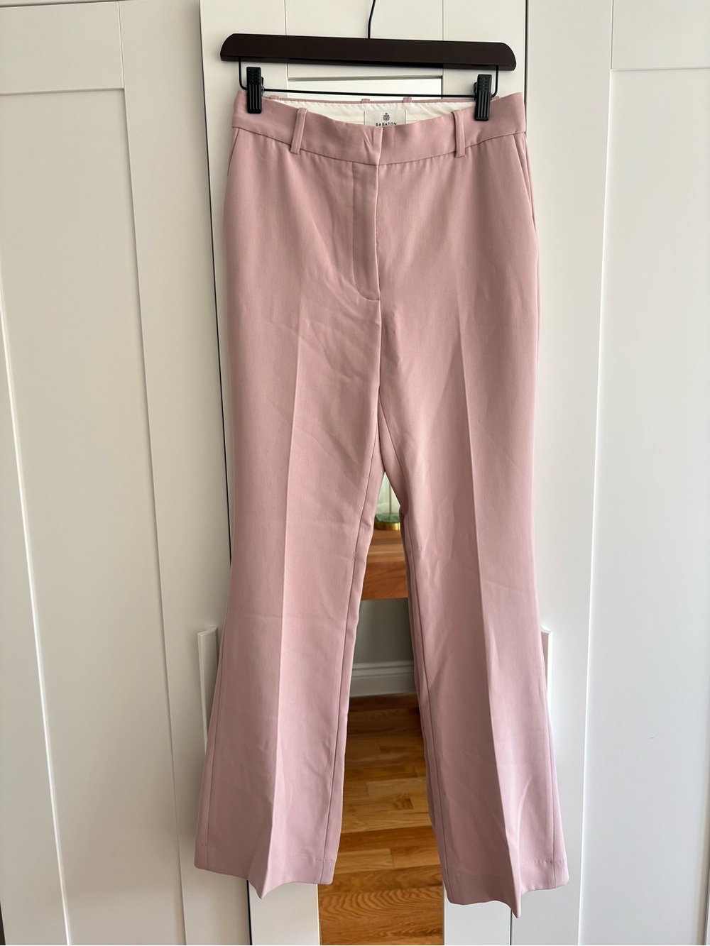 Babaton Blush Pink Trousers Flare Pants